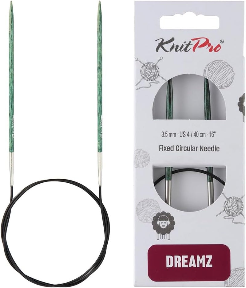 Knit Pro Dreamz Fixed Circular Needles 16" (40cm) | US Size 4 (3.5mm) - Image 1